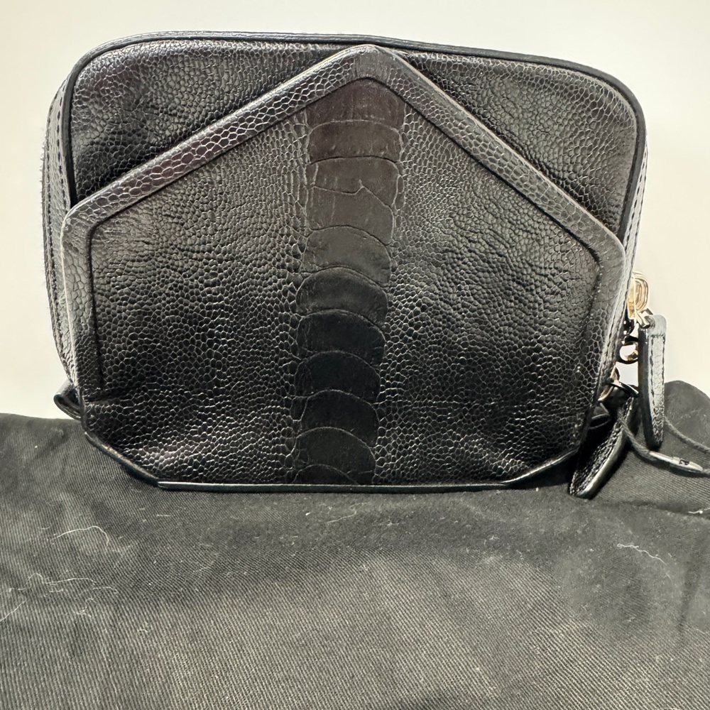 Alexander Wang Black Croc Clutch